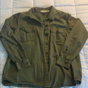 Army green Flannel/ Utility Jacket